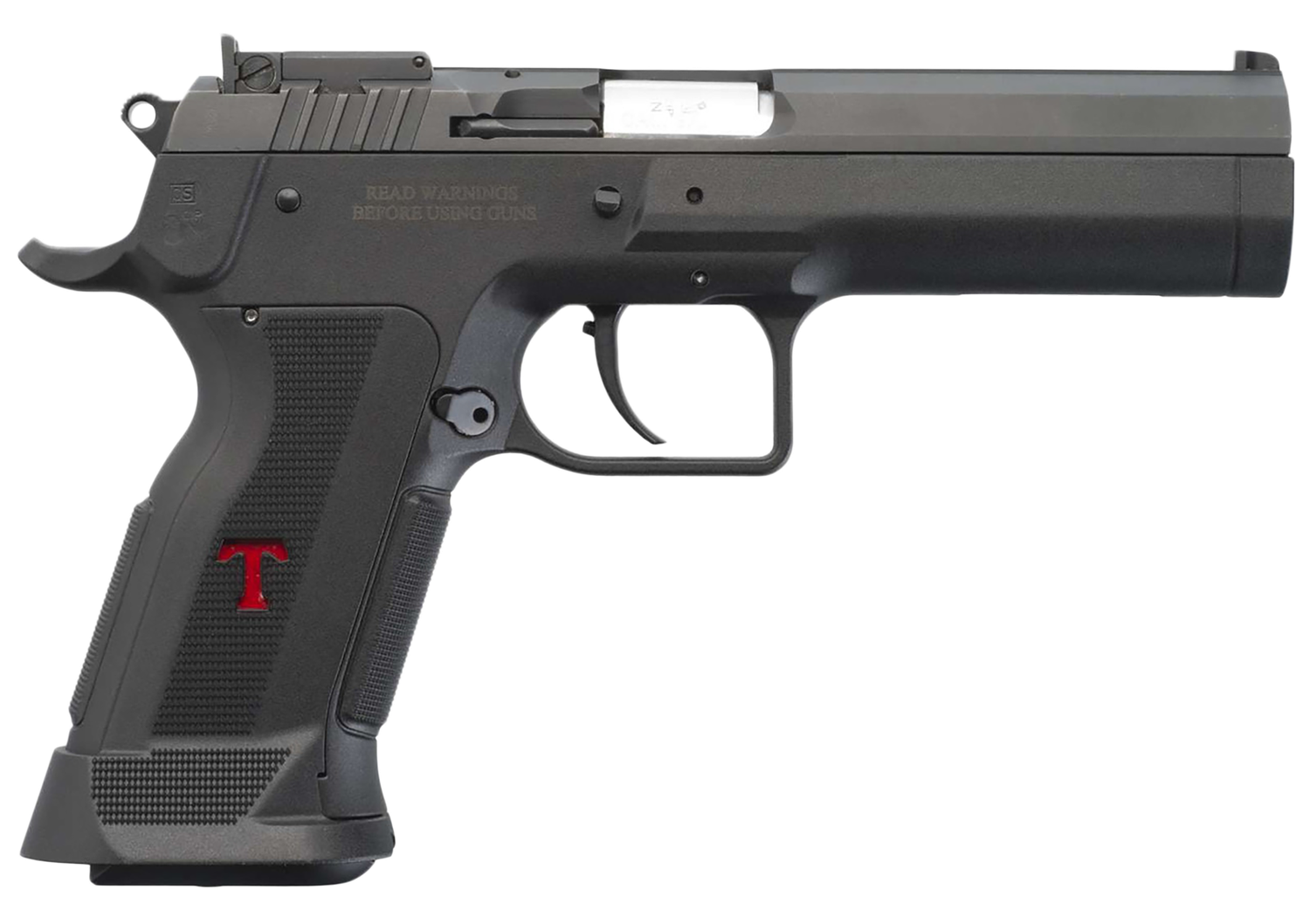 EAA Stock III Pistol TFSTOCK3P40, 40 S&W, 4.44in, Polymer Grips, Black Finish, 13 Rds