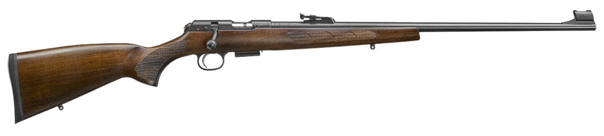 CZ 457 Lux Rimfire Rifle 02303, 17 HMR, 24.8", Bolt Action, Turkish Walnut, Blued Finish, 5 Rds