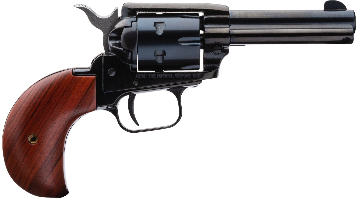 Heritage Rough Rider Single Action Rimfire Revolver RR22MB3BH, 22 LR / 22 WMR, 3.5", Bird Head Grip, Blue Finish, 6 Rd