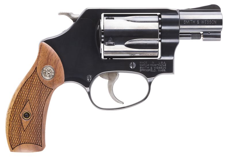 Smith & Wesson 36 Classic Revolver 150184, 38 Special, 1 7/8", Altamont Service Wood Grip, Blue Finish, 5 Rd