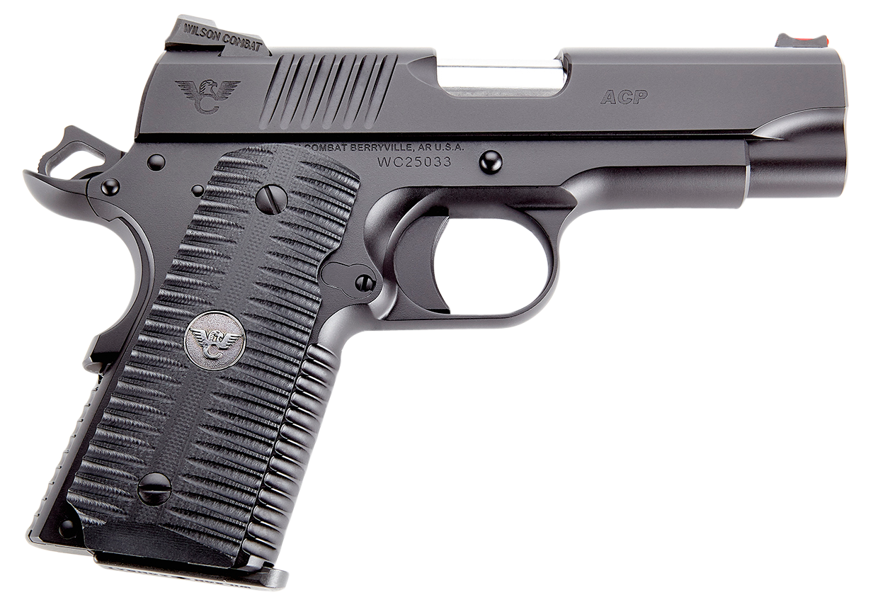 Wilson Combat ACP Compact SAO Pistol ACPCP9, 9mm Luger, 4", G10 Eagle Claw Grips, Armor-Tuff Finish, 10 Rds