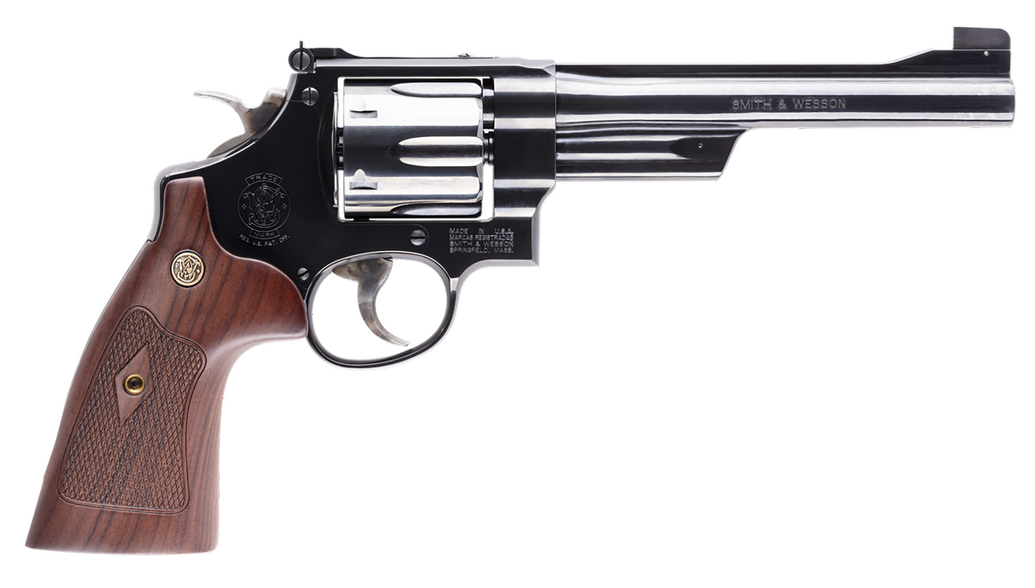 Smith & Wesson 25 Classic Revolver 150256, 45 Long Colt, 6 1/2 in, Walnut Grip, Blue Finish, 6 Rd