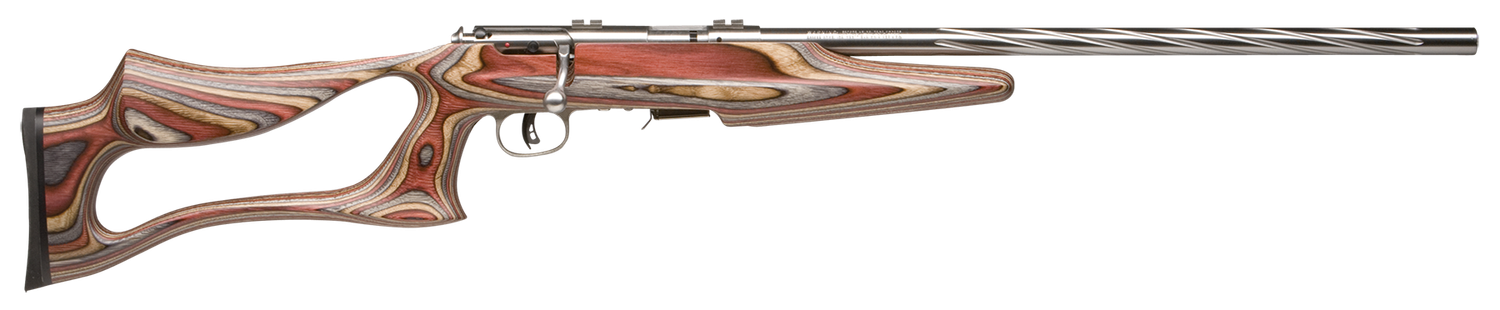 Savage 93R17BSEV 17 Series Bolt Action Rifle 96771V, 17 HMR, 21 in, Laminated Stock, Matte Stainless Finish