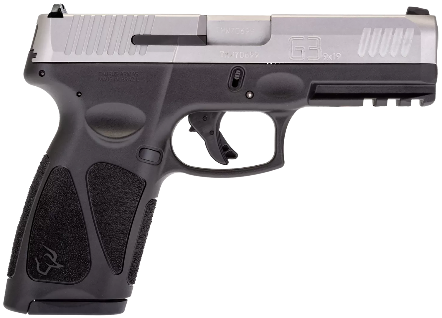 Taurus G3 Semi-Auto Pistol 1-G3B949, 9mm, 4", Black Polymer Grip/Frame, Matte Stainless Slide, 15/17 Rds