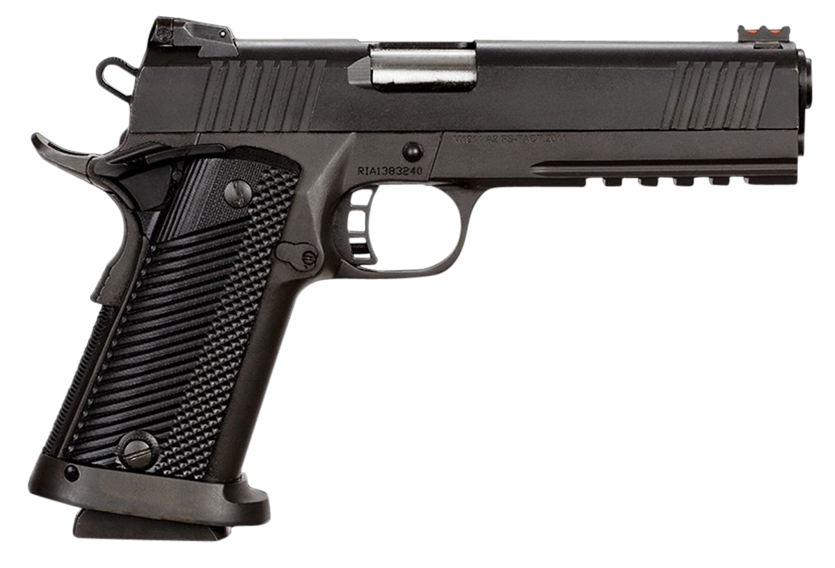 Rock Island Armory TAC Ultra FS HC 1911 Semi-Auto Pistol 51679, 9mm, 5 in, Black G10 Grips, Parkerized Finish, 17 Rd