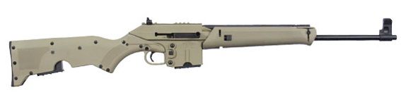 Kel-Tec SU-16 Semi-Auto Rifle SU16ATAN, 5.56 NATO, 18.5", Folding Tan Synthetic Stock, 10 Rds