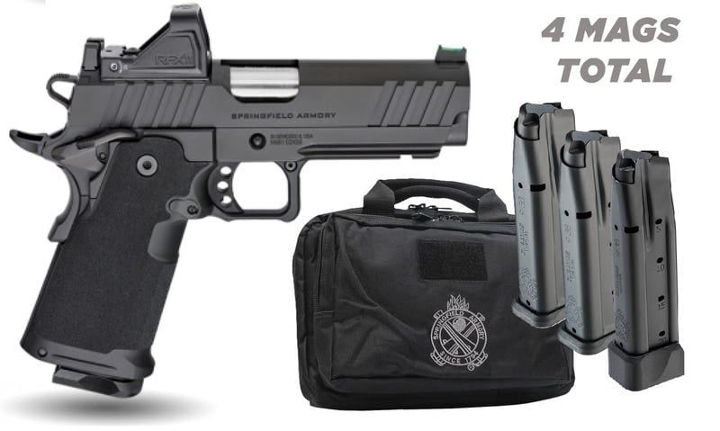 Springfield Prodigy Gear-Up Package Pistol PH9117AOS-PAC, 9mm, 4.25", Polymer Grips, w/Viridian RFX11 Green Dot, Black Cerakote Finish, 20 Rds