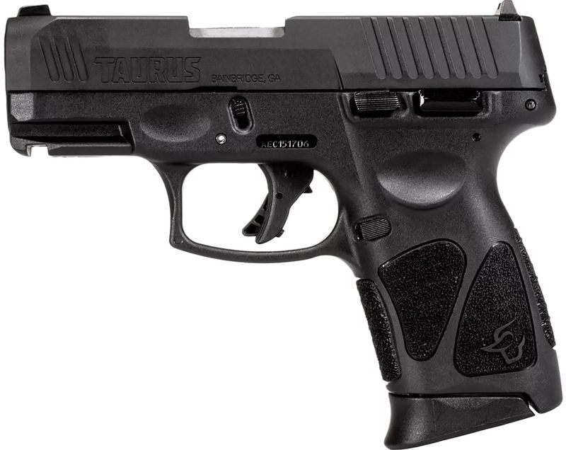 Taurus G3C Pistol 1-G3C4031, 40 S&W, 3.26in, Black Polymer Grips, Black Finish, 10 Rds