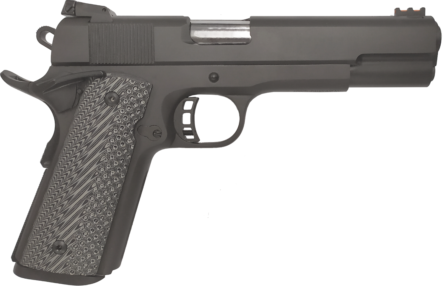 Rock Island Armory M1911 A1 FS - TACT. II Ultra FS Combo Pistol 56636, 9mm Luger, 5in, Serrated Slide & Black G10 Grips, Black Parkerized Finish, 10 Rds