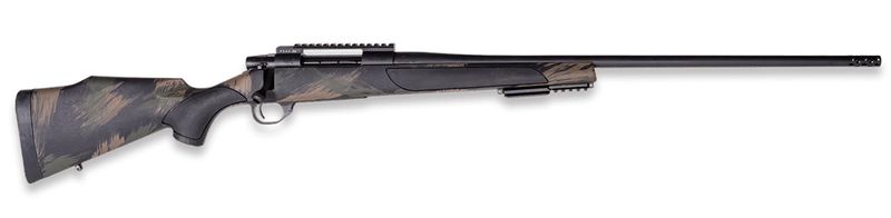 Weatherby Vanguard Black Hills Rifle VBH350NR2B, 350 Legend, 20", Black polymer Monte Carlo stock with green & tan paint Stock, 5 Rds