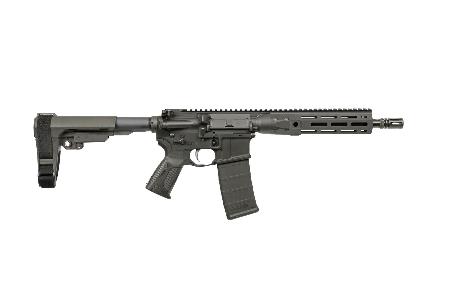 LWRC IC Direct Impingement Pistol ICDIP5B10SBA3ML, 223 Remington/5.56mm NATO, 10 in, Black Finish, 30 Rd