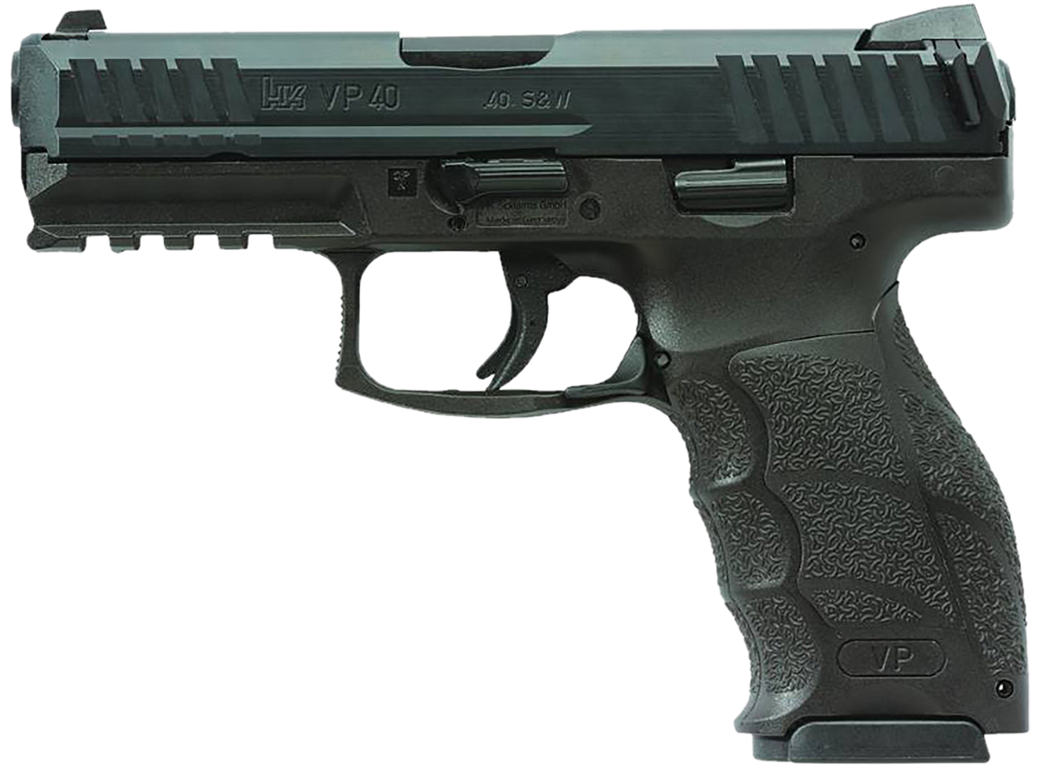 Heckler & Koch VP40 Pistol 81001161, 40 S&W, 4.09in, Black Interchangeable Backstrap Grips, Black Finish, 10 Rds