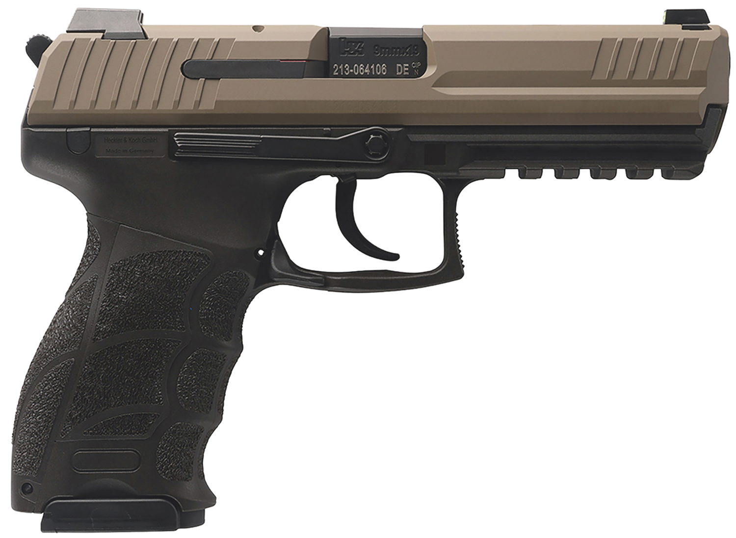 Heckler & Koch P30L V3 Pistol 81001199, 9mm Luger, 4.45in, Interchangeable Backstrap, Flat Dark Earth Finish, 15 Rds
