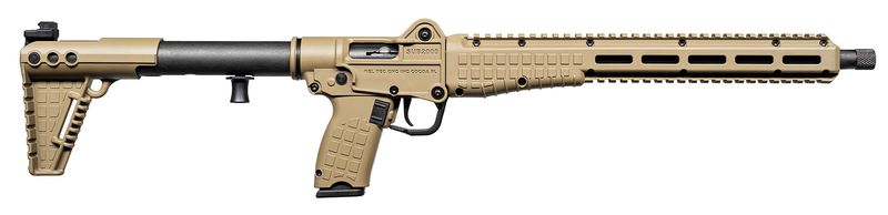Kel-Tec SUB-2000 Gen 3 Semi-Auto Rifle SUB2K10GLKTAN, 10mm, 16.15", Folding Stock, FDE Finish, 15 Rd