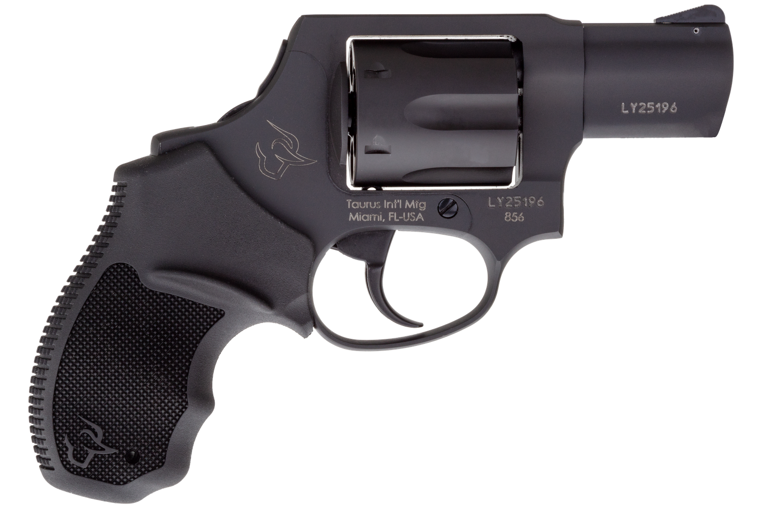Taurus 856 Revolver 2856021CH, 38 Spl +P, 2", Black Rubber Grip, Matte Black Finish, 6 Rd