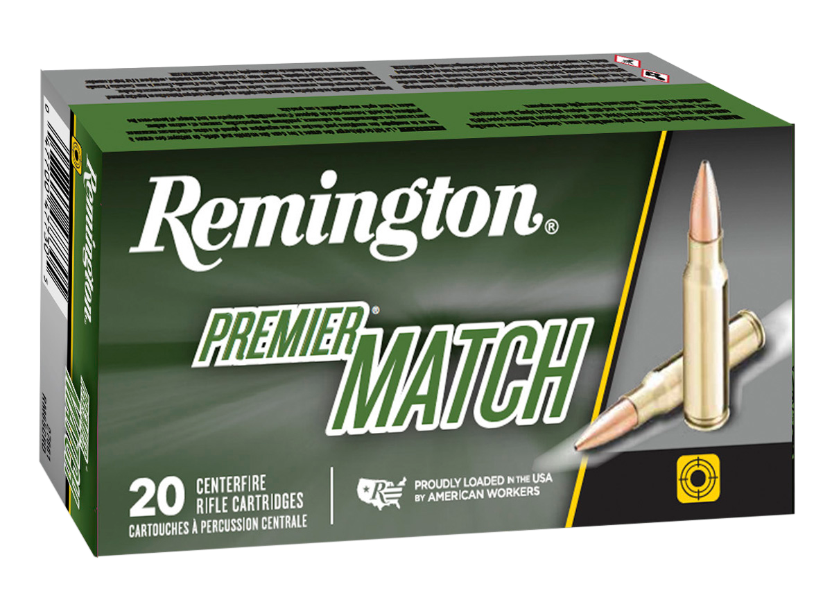 Remington Premier Match Rifle Ammunition 27673, 6.5 PRC, Open Tip Match Boat Tail, 140 gr, 20 Rd/Bx