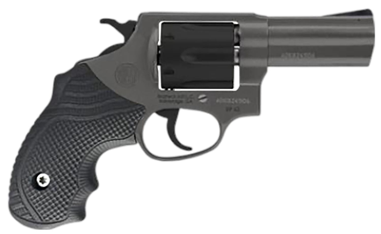 Rossi RP63 Revolver 2RP631CLOK, 38 Special +P, 3", Black LOK Grips, Tungsten Cerakote Finish, 6rd