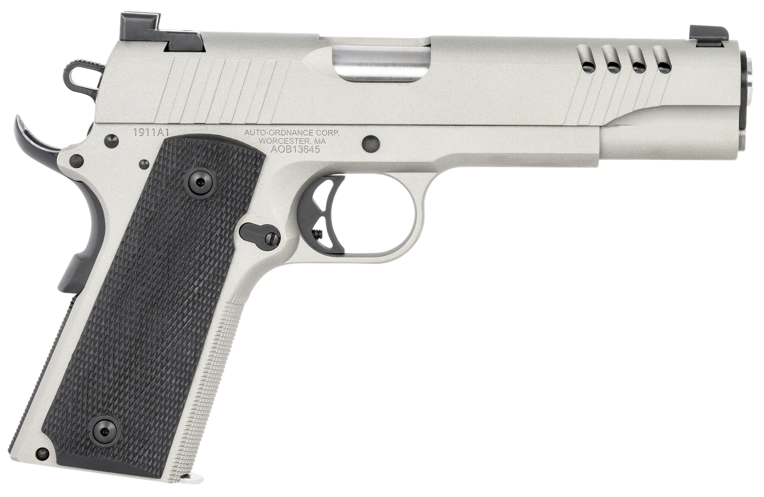 Kahr 1911 Pistol 1911TCAC6, 45 ACP, 5in, Black Rubber Grips, Savage Cerakote Finish, 7 Rds