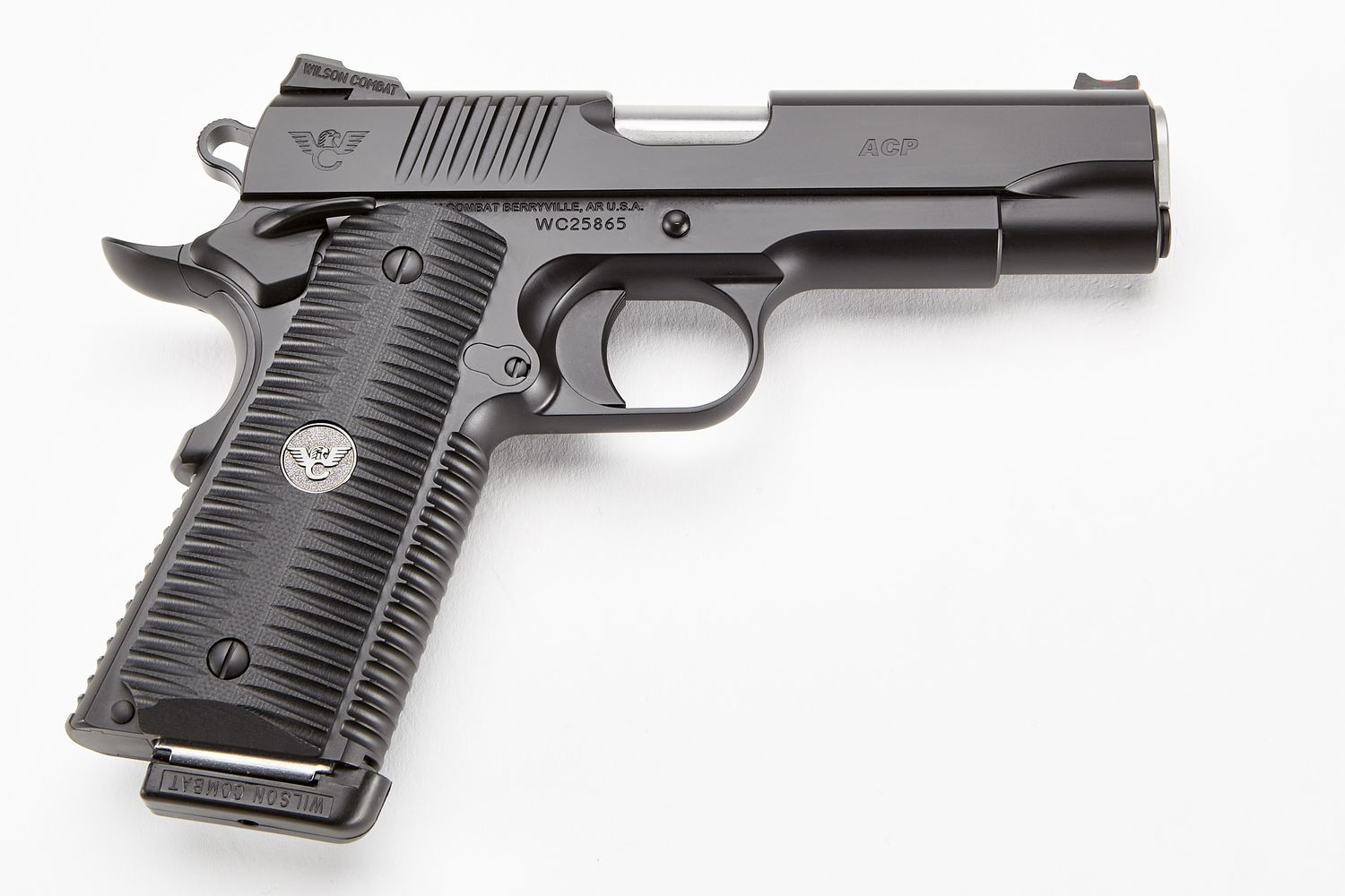 Wilson Combat ACP Commander Pistol ACP-COM-45A, 45 ACP, 4.25in, Eagle Claw Grips, Armor-Tuff Finish, 8 Rds