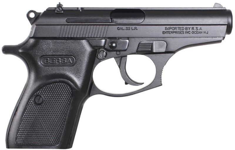 Bersa Thunder Pistol T22M, 22 LR, 3.50in, Black Textured Polymer, Matte Black Finish, 10 Rds