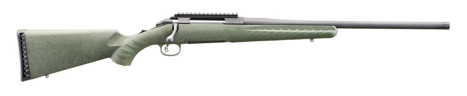 Glenfield Model A Bolt-Action Rifle 52001GF, 308 Win, 20", Moss Green Splatter Stock, Blued Finish, Threaded Barrel, 4+1