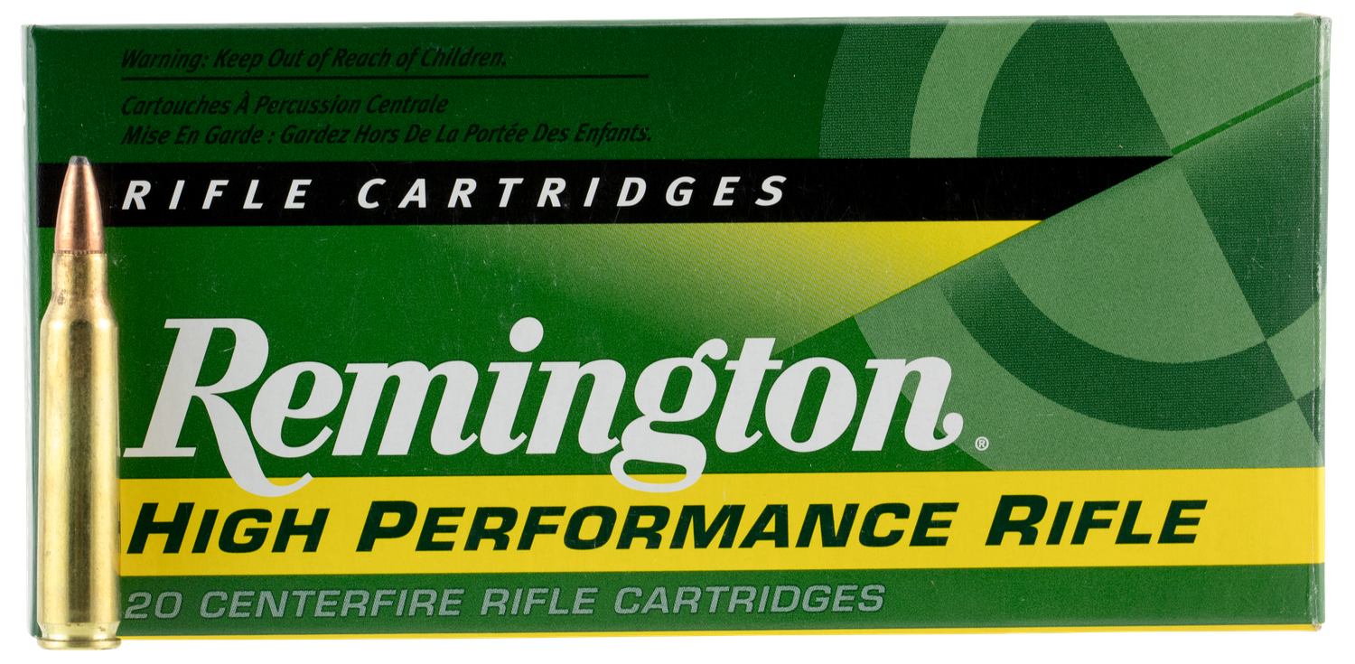 Remington Rifle Ammuntion R223R1, 223 Remington, Pointed Soft Point (SP), 55 GR, 3240 fps, 20 Rd/bx