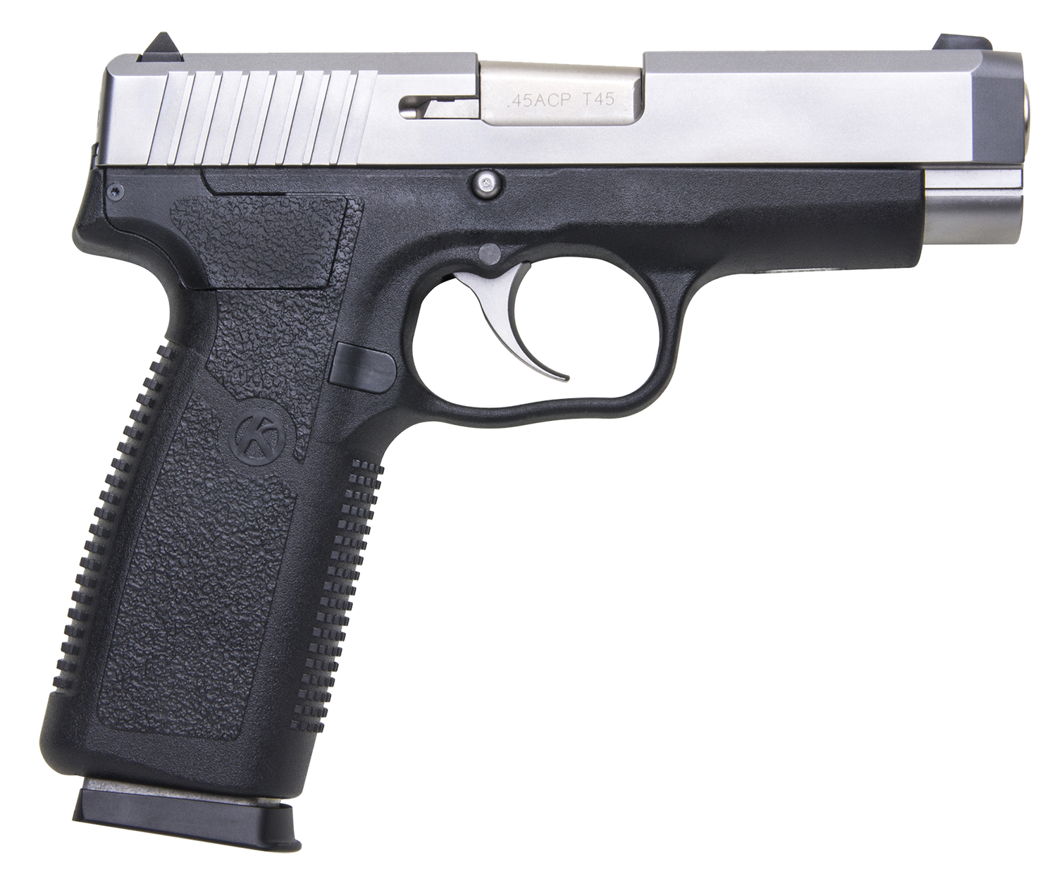 Kahr CT45 Pistol CT4543, 45 ACP, 4", Black Polymer Grip/Frame, Black Finish, 7 Rds