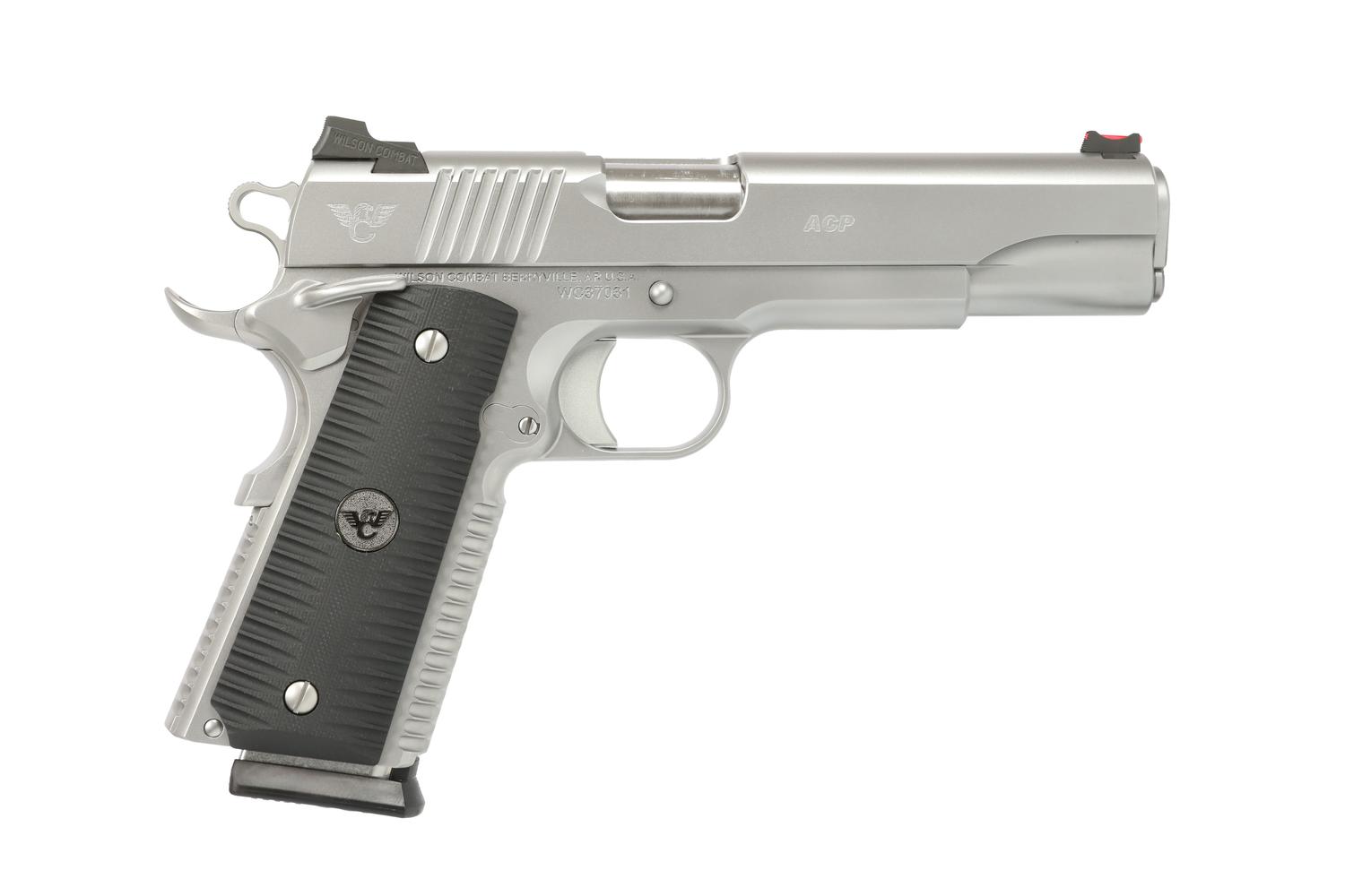 Wilson Combat ACP Pistol ACP-FS-9A-SS, 9mm, 5in, Eagle Claw Grips, Bead-Blasted Stainless, 10 Rds