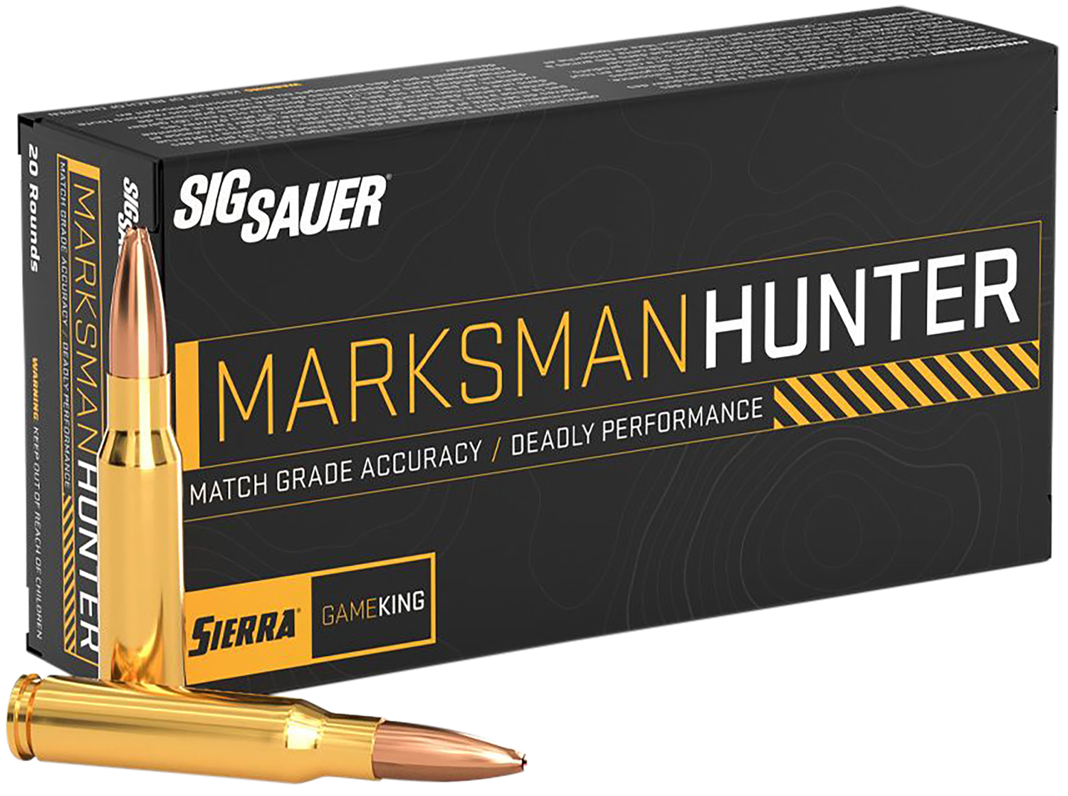 Sig Marksman Hunter Rifle Ammunition E3006GK16520, 30-06 Springfield, 165 gr, 20 Rd/Bx