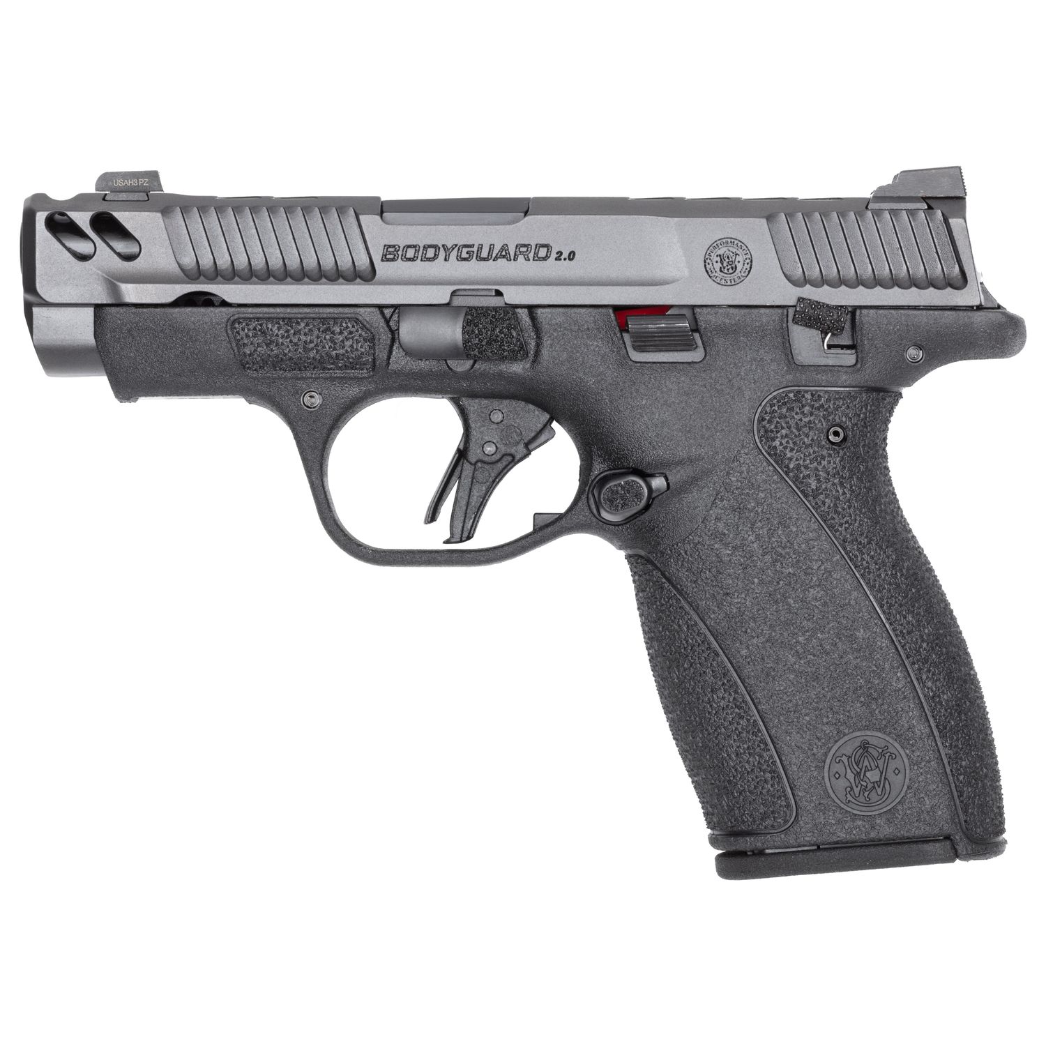 Smith and Wesson M&P Bodyguard 380 2.0 CC Pistol 14417, 380 ACP, 3.1in, Black Polymer Grips, w/Safety, 12 Rds