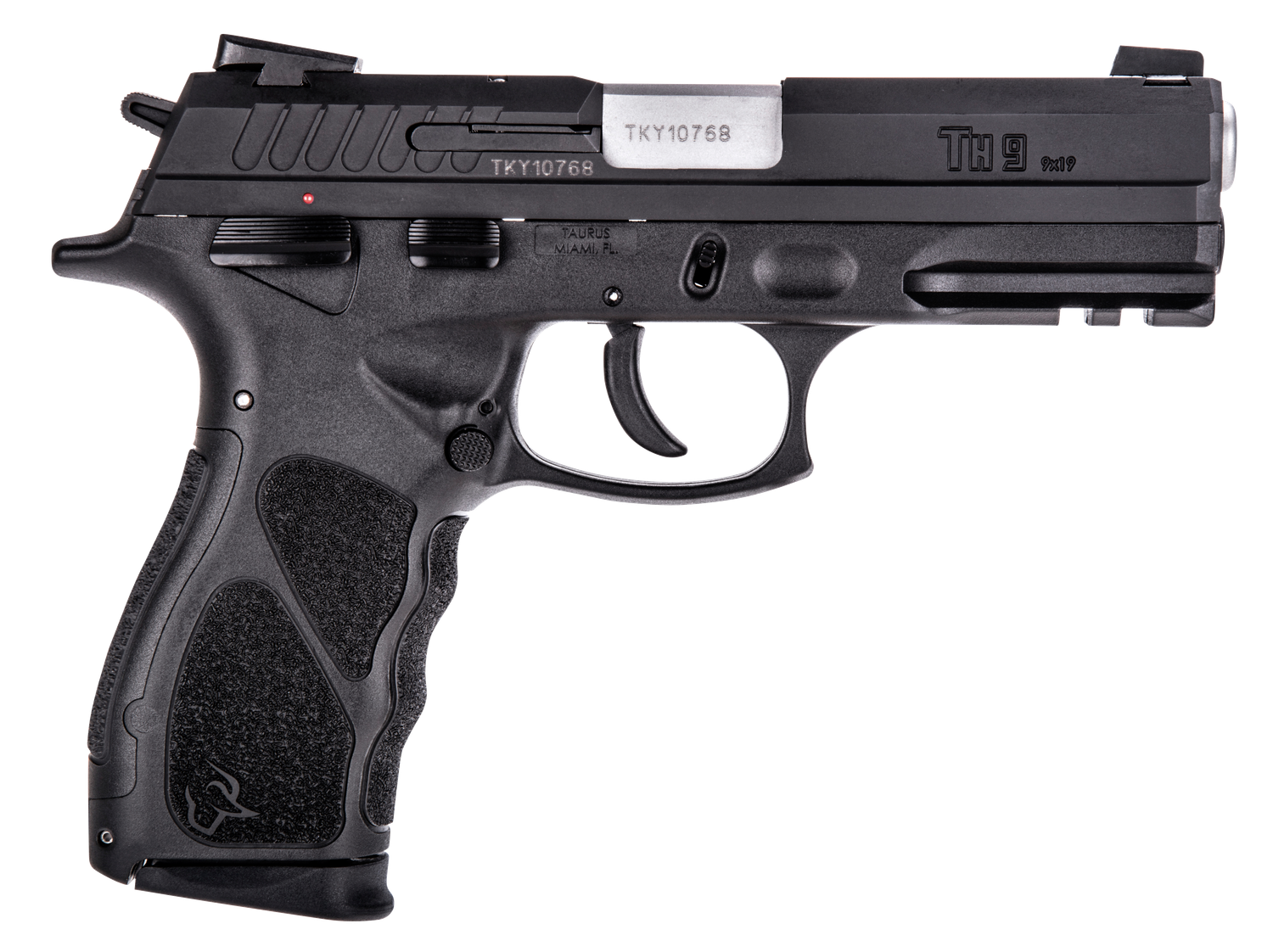 Taurus TH9 SA/DA Pistol 1TH9041, 9mm Luger, 4.27", Interchangeable Backstrap Grips, Black Finish, 17 Rds