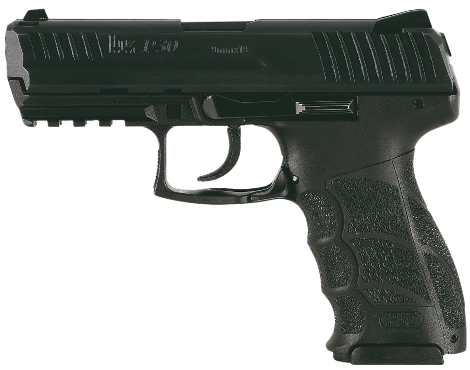 Heckler & Koch P30 V1 Light LEM Pistol 81001083, 9mm Luger, 3.85in, Interchangeable Backstrap, Black Finish, 20 Rds