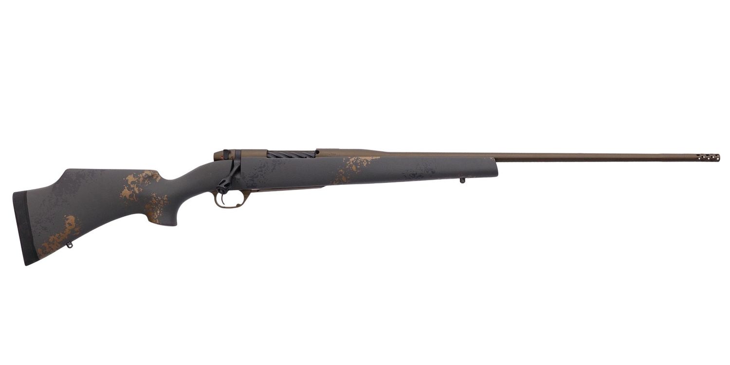 Weatherby Mark V Camilla Ultra Light Rifle MCU03N25CMR4B, 25 Creedmoor, 22", Black W/smoke and Gold Sponge Stock, 4 Rds