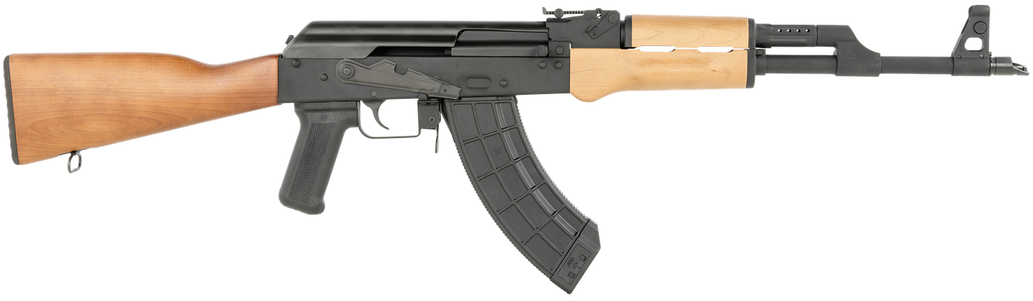 Century VSKA AK-47 Rifle RI3284N, 7.62mmX39mm, 16.5", Hardwood Stock, Blued Finish