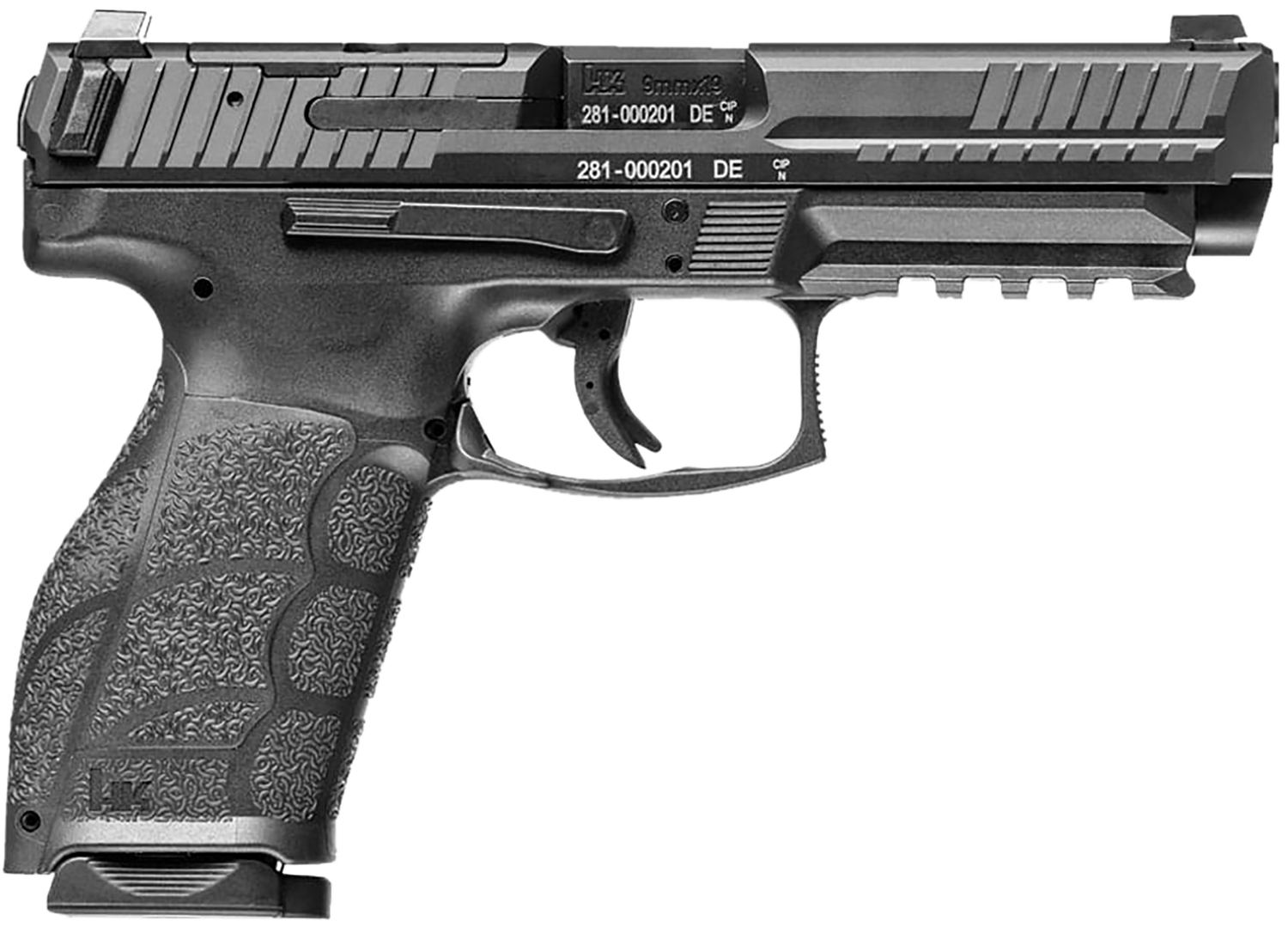 Heckler & Koch VP9A1 K, Compact Pistol 81001057, 9mm, 4.09", Polymer Grip, Black Finish, Night Sights, Optic Ready, 15+1,