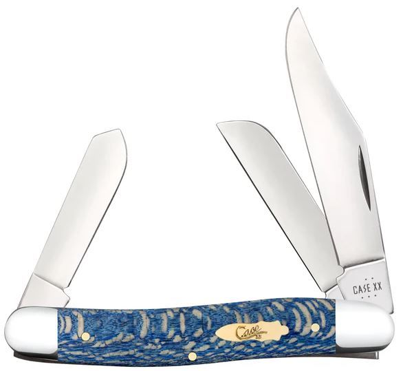 Case Smooth Blue Sycamore Wood Stockman, 63732