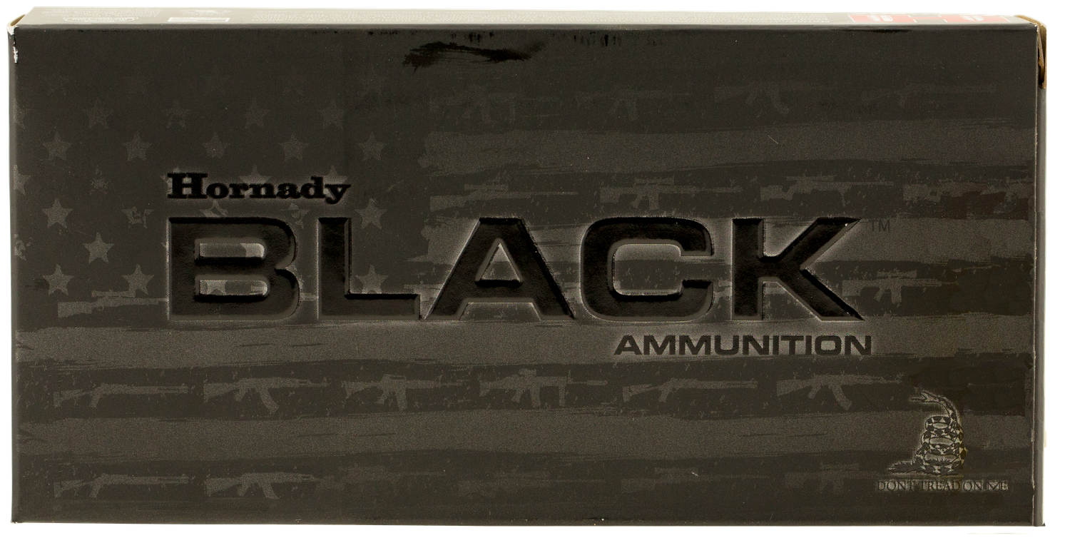 Hornady Black Rifle Ammunition 81263, 5.56mm NATO, Full Metal Jacket (FMJ), 62 GR, 3060 fps, 20 Rd/Bx