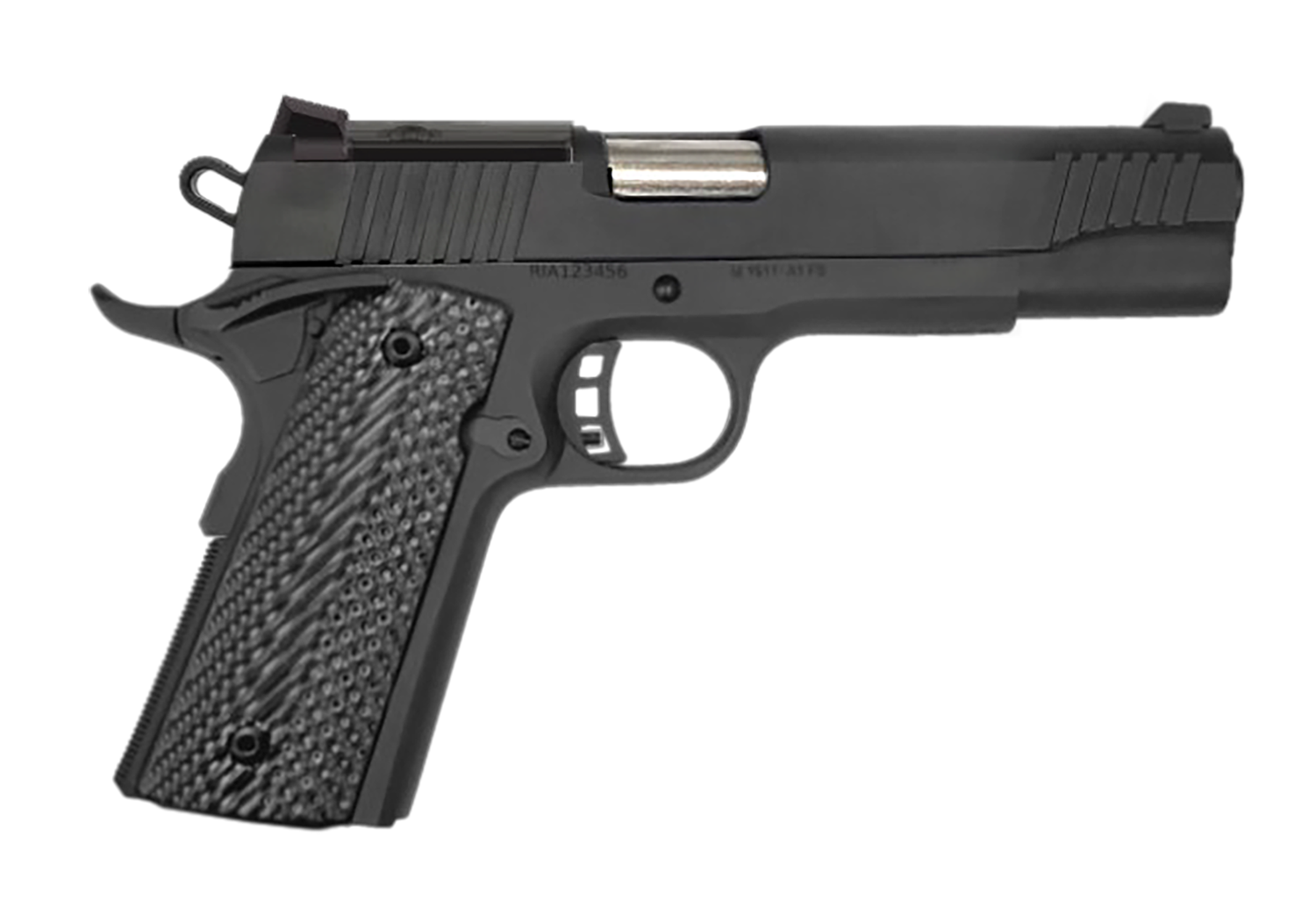 Rock Island Armory GI GI Optic Ready Pistol 57180, 10mm Auto, 5in, Black Rubber Grips, Matte Black Finish, 8 Rds