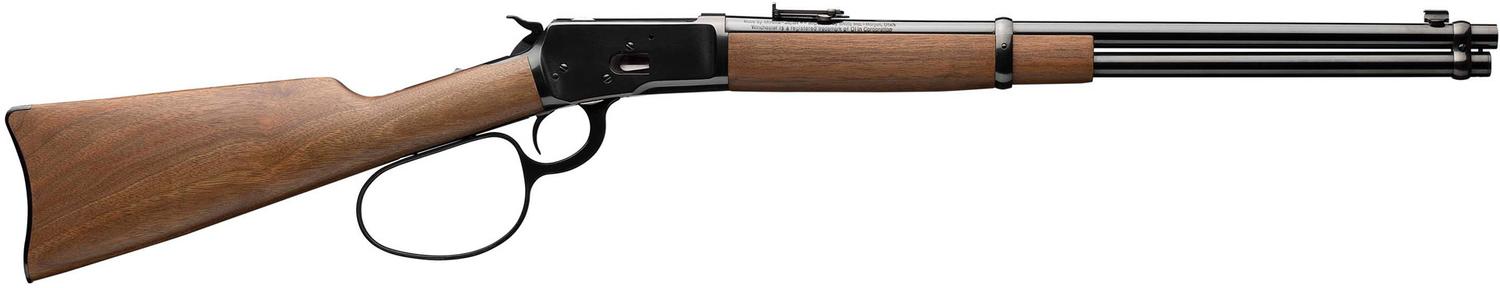 Winchester 1892 Large Loop Carbine Rifle 534190140, 44-40 Win, 20 in, Satin Stock, Blued Finish