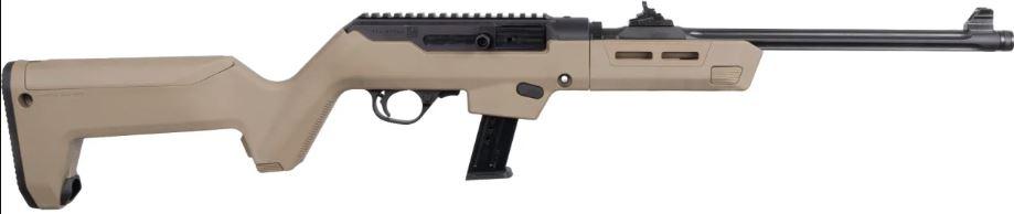 Ruger PC Carbine Takedown Rifle 19132, 9mm, 16.12", Synthetic FDE Stock, Fluted/Threaded Barrel, 17 Rds