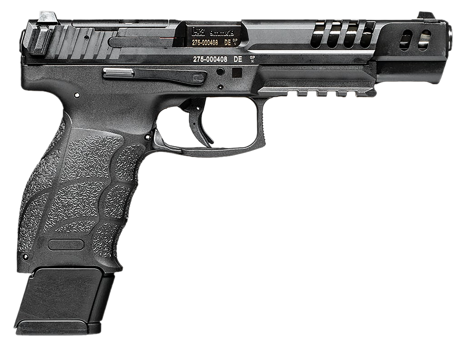 Heckler & Koch VP9 Match Optics Ready Pistol 81000553, 9mm Luger, 5.51", Black Grip, Black finish, 20 Rds