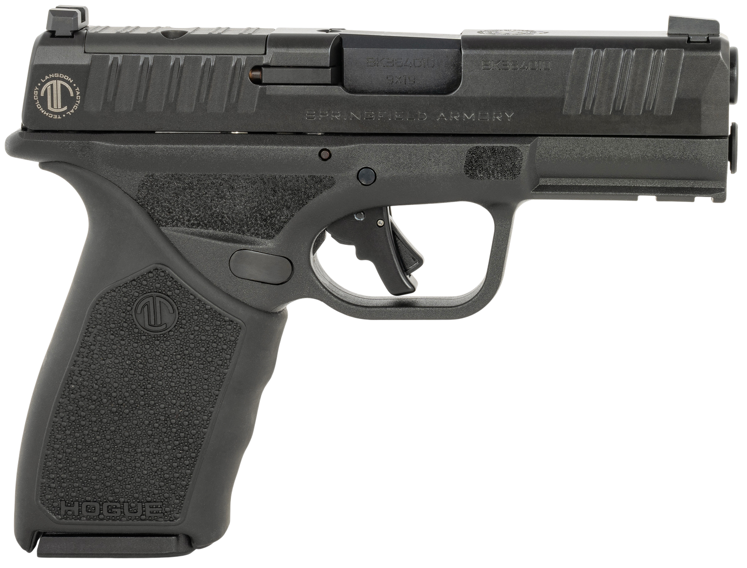 Springfield Hellcat Pro OSP Optic Ready Pistol HCP-TJBOBGSM, 9mm, 3.70in, Black Hogue Grip Sleeve, Black Finish, 15 Rds