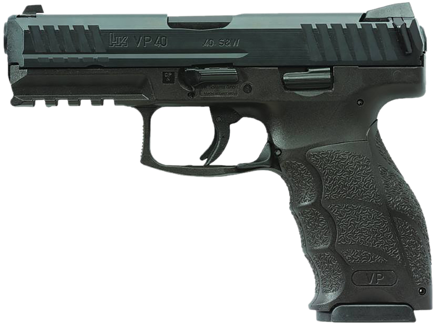 Heckler & Koch VP40 Pistol 81001160, 40 S&W, 4.09in, Black Interchangeable Backstrap Grips, Black Finish, 13 Rds