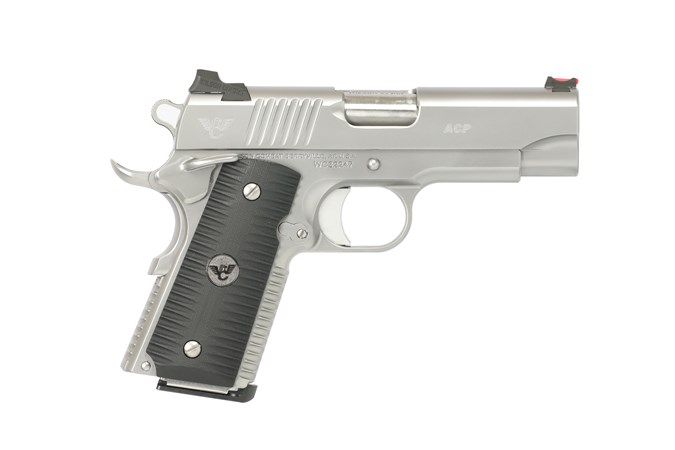 Wilson Combat ACP Compact Pistol ACP-CP-9A-SS, 9mm, 4in, Eagle Claw Grips, Bead-Blasted Stainless, 10 Rds