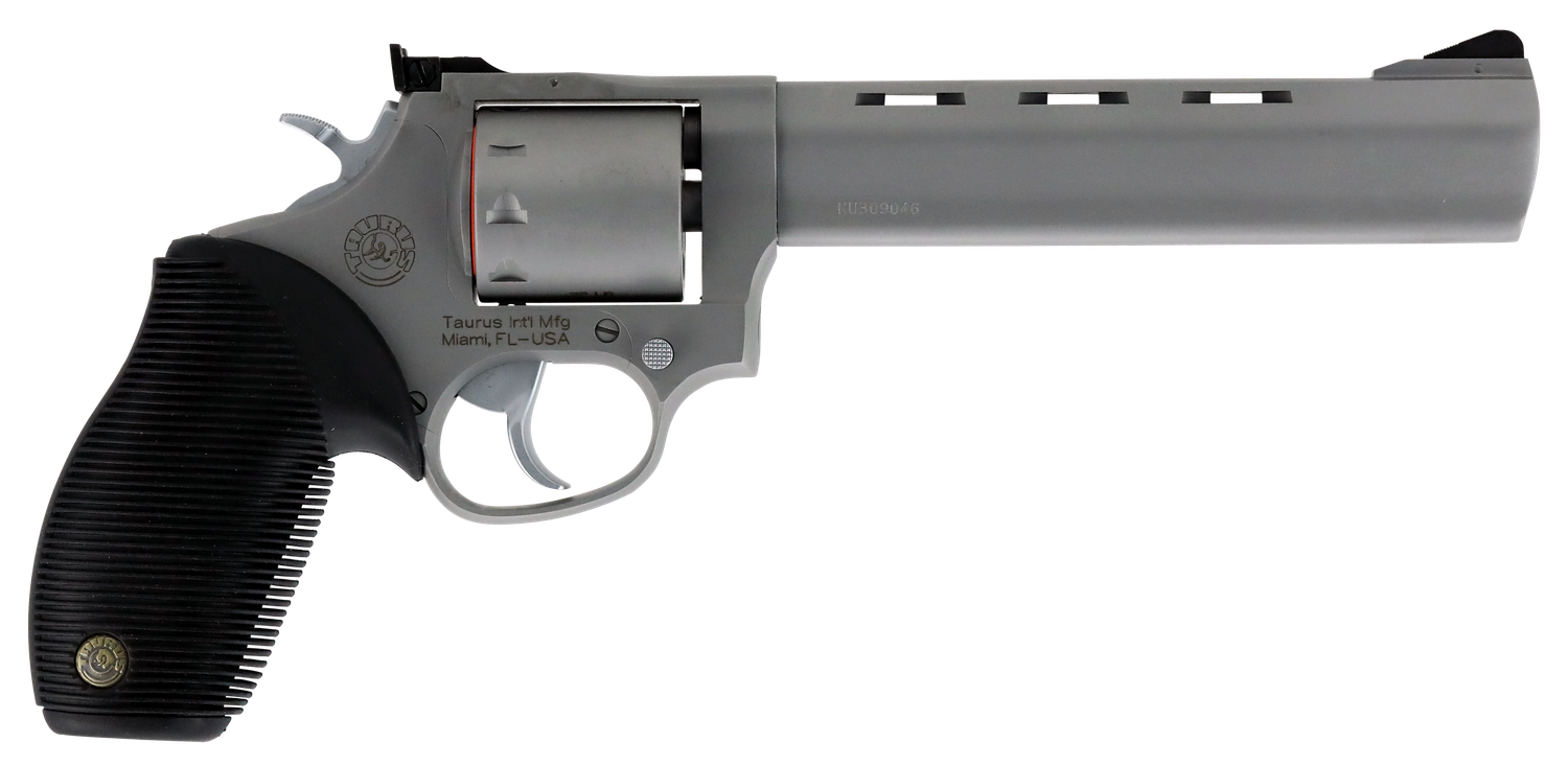 Taurus M992 Tracker DA/SA Revolver 2992069, 22 Long Rifle/22 Magnum, 6.5 in, Black Grip, Stainless Finish, 9 Rd
