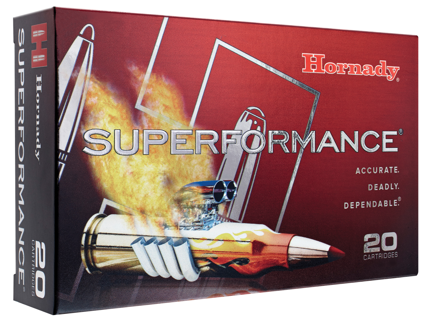 Hornady Superformance Rifle Ammunition 81193, 35 Whelen, Soft Point (SP), 200 GR, 2910 fps, 20 Rd/bx