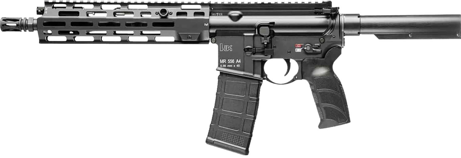 Heckler & Koch MR556 A4 Semi-Auto Pistol 81001050, 5.56 NATO, 11", HK Enhanced Grip, Fully Ambidextrous, 30 Rds