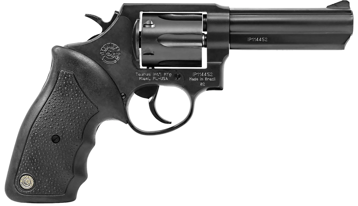 Taurus 82 Homeland Security Medium Frame Revolver 2820041, 38 Special, 4", Rubber Grip, Blue Finish, 6 Rd