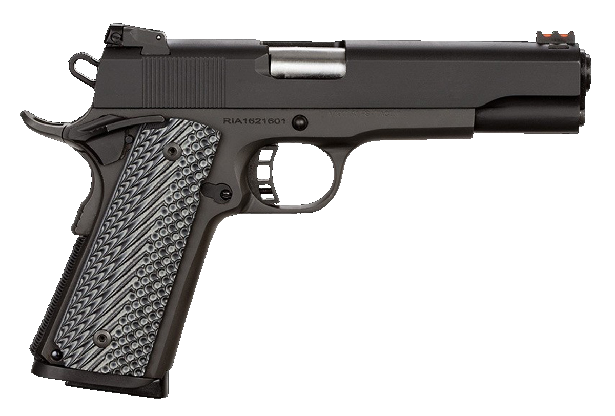Rock Island Armory Rock Ultra FS 1911 Semi-Auto Pistol 51486, 45 ACP, 5 in, G10 Grip, Black Finish, 8 Rd