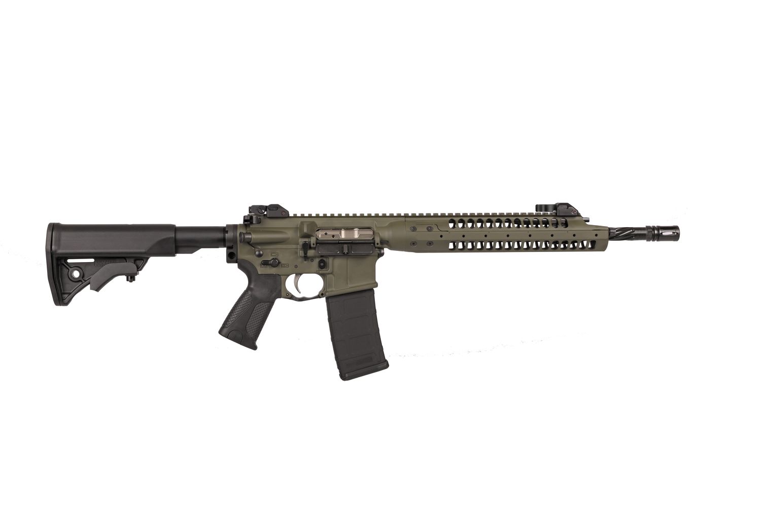 LWRC International SIX8-A5 Rifle SIX8A5RODG14P, 6.8 SPC, 14", Lwrc Compact Adjustable Stock, Short-Sroke Piston, 30 Rds